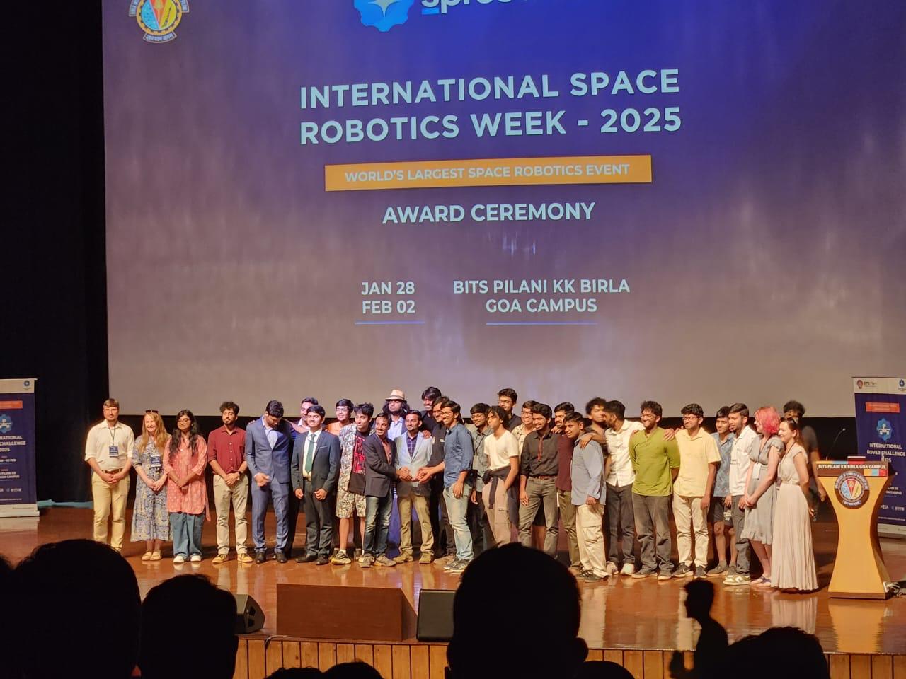 International Rover Design Challenge 2025 trophy - 2nd Runner Up award won by CRISS Robotics BITS Pilani